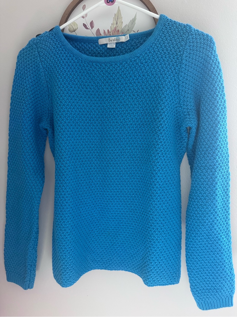 Boden blue sweater 8